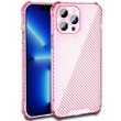 Чехол TPU Ease Carbon color series для Apple iPhone 12 Pro Max (6.7") Розовый / Прозрачный