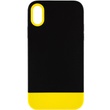 Чохол TPU+PC Bichromatic для Apple iPhone X / XS (5.8"), Black / Yellow