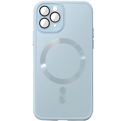 Чохол TPU+Glass Sapphire Midnight with MagSafe для Apple iPhone 11 Pro Max (6.5"), Блакитний / Blue