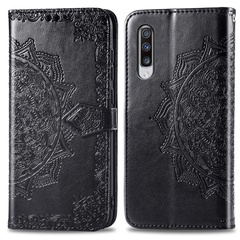 Кожаный чехол (книжка) Art Case с визитницей для Samsung Galaxy A70 (A705F) Черный