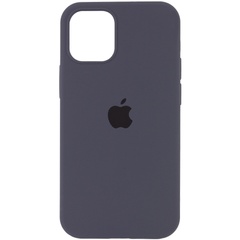 Чохол Silicone Case Full Protective (AA) для Apple iPhone 12 Pro / 12 (6.1"), Серый / Dark Grey