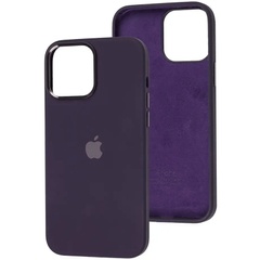 Чехол Silicone Case Metal Buttons (AA) для Apple iPhone 14 (6.1") Фиолетовый / Elderberry