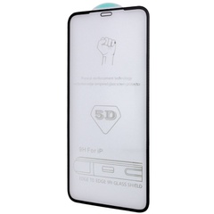 Защитное стекло 5D Hard (full glue) (тех.пак) для Apple iPhone 13 / 13 Pro / 14 (6.1") Черный
