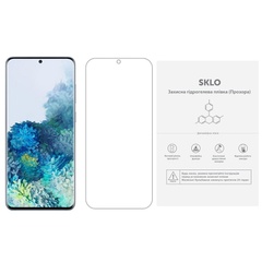 Защитная гидрогелевая пленка SKLO (экран) (тех.пак) для Samsung Galaxy A6 Plus (2018) Прозрачный