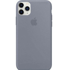 Чехол Silicone Case Full Protective (AA) для Apple iPhone 11 Pro Max (6.5") Серый / Lavender Gray