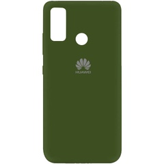 Чехол Silicone Cover My Color Full Protective (A) для Huawei P Smart (2020) Зеленый / Forest green
