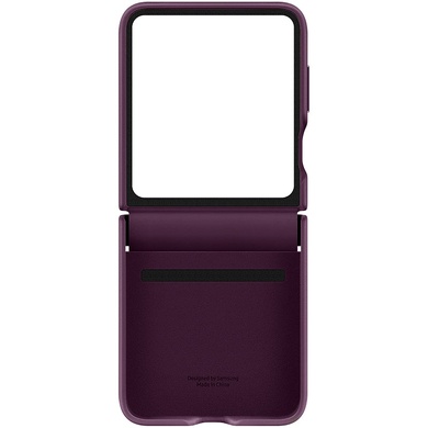 Кожаный чехол Leather Case (AAA) для Samsung Galaxy Z Flip5 Purple