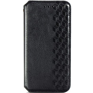Кожаный чехол книжка GETMAN Cubic (PU) для Samsung Galaxy A51 Черный
