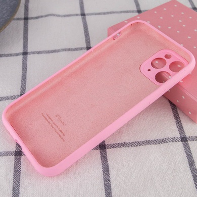 Чохол Silicone Case Full Camera Protective (AA) для Apple iPhone 12 Pro (6.1"), Рожевий / Light pink