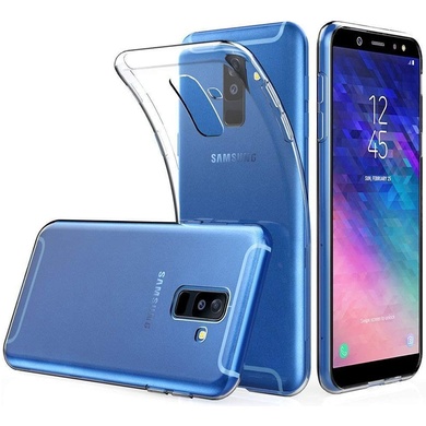 TPU чохол Epic Transparent 1,0mm для Samsung Galaxy A6 Plus (2018), Безбарвний (прозорий)