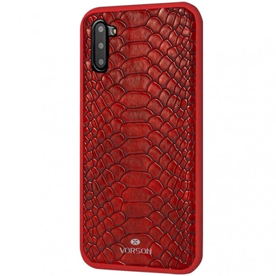 Шкіряна накладка VORSON Snake series для Samsung Galaxy Note 10, Червоний