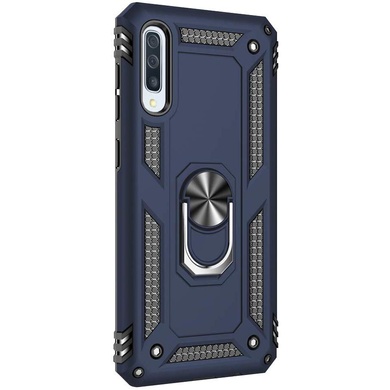 Ударопрочный чехол Serge Ring for Magnet для Samsung Galaxy A50 (A505F) / A50s / A30s Темно-синий