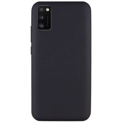 Чехол Silicone Cover Full without Logo (A) для Samsung Galaxy A41 Черный / Black
