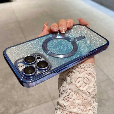 TPU чехол Delight case with MagSafe с защитными линзами на камеру для Apple iPhone 14 Pro (6.1") Синий / Deep navy