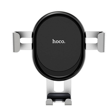 Автодержатель Hoco CA56 з авто захопленням телефону, Черно - стальной