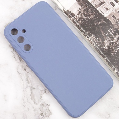 Силиконовый чехол Candy Full Camera для Samsung Galaxy A55 Голубой / Mist blue