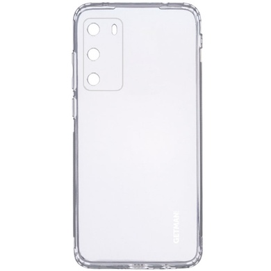 TPU чехол GETMAN Clear 1,0 mm для Huawei P40 Бесцветный (прозрачный)