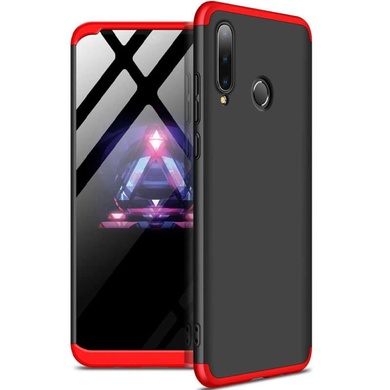 Пластикова накладка GKK LikGus 360 градусів (opp) для Huawei P30 lite, Черный / Красный