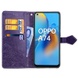 Шкіряний чохол (книжка) Art Case з візитниці для Oppo A74 4G, Фіолетовий