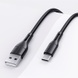 Дата кабель USAMS US-SJ501 U68 USB-Type-C (1m), Чорний