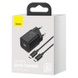 МЗП Baseus Super Si Quick Charger 1C 25W + Cable Type-C to Type-C 3A (1m) (TZCCSUP-L), Чорний