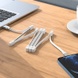 Дата кабель Hoco U103 Magnetic Absorption USB to Type-C (1m) White
