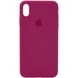 Чехол Silicone Case Full Protective (AA) для Apple iPhone X (5.8") / XS (5.8") Красный / Rose Red