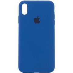 Чехол Silicone Case Full Protective (AA) для Apple iPhone XR (6.1") Синий / Navy Blue