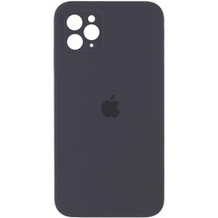 Чохол Silicone Case Square Full Camera Protective (AA) для Apple iPhone 11 Pro Max (6.5 "), Серый / Dark Gray