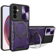 Ударопрочный чехол Bracket case with Magnetic для Samsung Galaxy A54 5G Purple