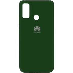 Чехол Silicone Cover My Color Full Protective (A) для Huawei P Smart (2020) Зеленый / Dark green
