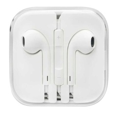 Навушники EarPhones з пультом дистанційного керування та мікрофоном 3.5mm, Білий