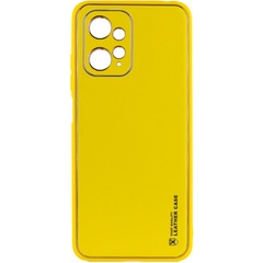 Шкіряний чохол Xshield для Xiaomi Redmi Note 12 4G, Жовтий / Yellow