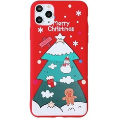 Пластиковая накладка Merry Christmas для Apple iPhone 11 Pro (5.8") Ёлка НГ