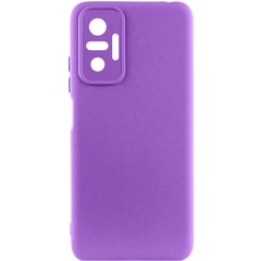 Чехол Silicone Cover Lakshmi Full Camera (A) для Xiaomi Redmi Note 10 Pro / 10 Pro Max Фиолетовый / Purple