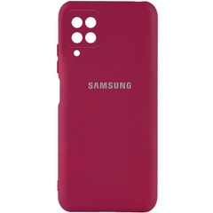 Чохол Silicone Cover My Color Full Camera (A) для Samsung Galaxy A12 / M12, Фіолетовий / Purple