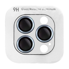 Захисне скло Metal Classic на камеру (в упак.) для Apple iPhone 15 Pro (6.1") / 15 Pro Max (6.7"), Блакитний / Light Blue