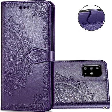 Шкіряний чохол (книжка) Art Case з візитницею для Samsung Galaxy A51, Фіолетовий