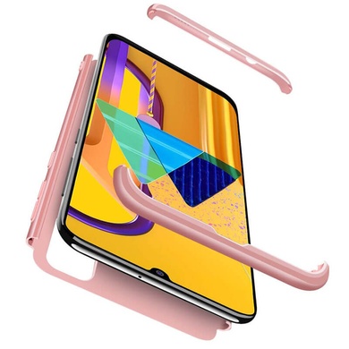 Пластиковая накладка GKK LikGus 360 градусов (opp) для Samsung Galaxy M30s / M21 Розовый / Rose Gold