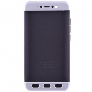 Пластиковая накладка GKK LikGus 360 градусов для Xiaomi Redmi Note 5A / Redmi Y1 Lite Черный / Серебряный