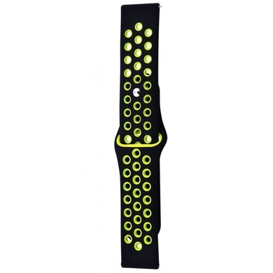 Силиконовый ремешок Sport+ для Apple watch 42mm / 44mm black/green