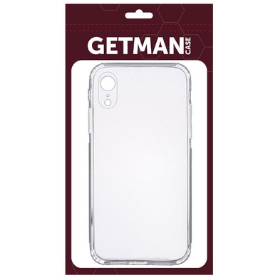 TPU чехол GETMAN Clear 1,0 mm для Apple iPhone XR (6.1") Бесцветный (прозрачный)