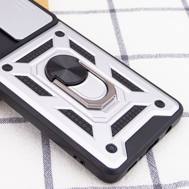 Ударопрочный чехол Camshield Serge Ring для Xiaomi Redmi Note 12 Pro 5G Серебряный