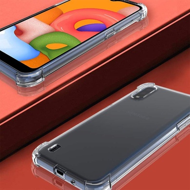 TPU чехол Epic Ease с усиленными углами для Samsung Galaxy A01 Бесцветный (прозрачный)