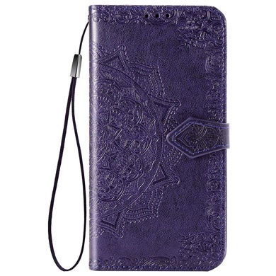Кожаный чехол (книжка) Art Case с визитницей для Xiaomi Poco M3 Фиолетовый