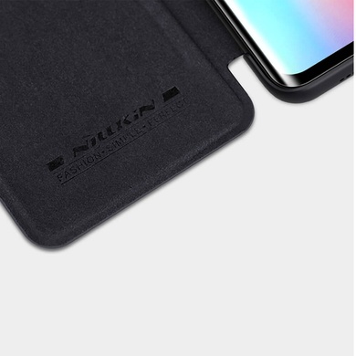 Кожаный чехол (книжка) Nillkin Qin Series для Xiaomi Mi Note 10 Lite Черный
