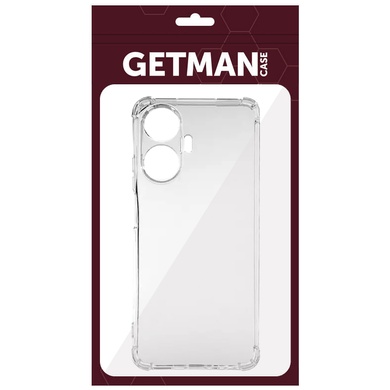 TPU чохол GETMAN Ease logo посилені кути Full Camera для Realme 10 Pro+, Безбарвний (прозорий)