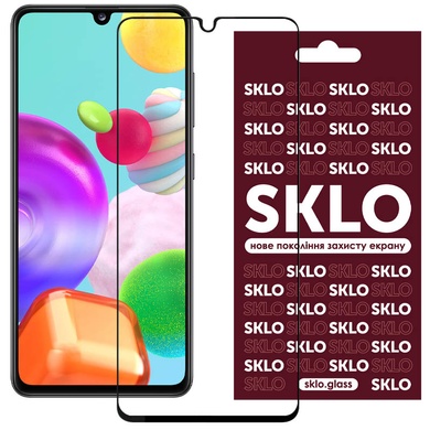Защитное стекло SKLO 3D (full glue) для Samsung Galaxy A34 5G Черный