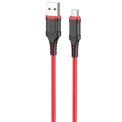 Дата кабель Borofone BX67 USB to MicroUSB (1m), Червоний