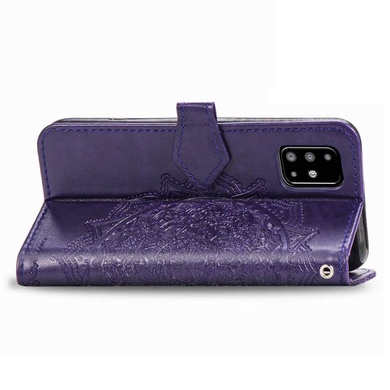 Кожаный чехол (книжка) Art Case с визитницей для Samsung Galaxy A51 Фиолетовый